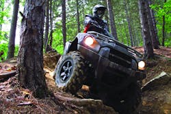 ATVs and RUVs can go an amazing number of places across different types of terrain. ATVs and RUVs can go an amazing number of places across different types of terrain.