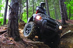 ATVs and RUVs can go an amazing number of places across different types of terrain.
