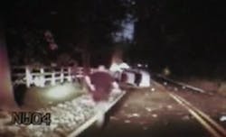 Corporal Chris Moore's actions helped save the driver's life. Corporal Chris Moore's actions helped save the driver's life.