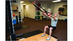 Squat to Row. Holding the squat position while you row can be a challenge.