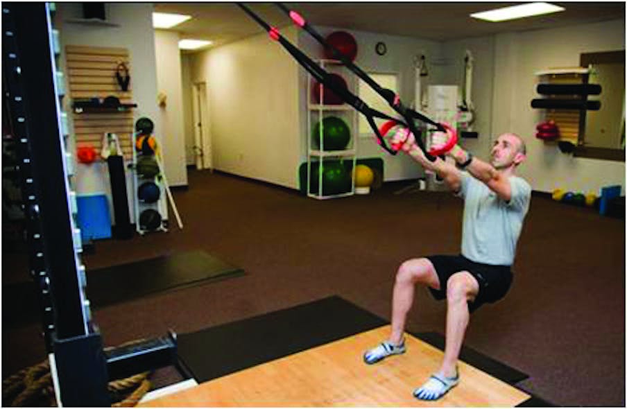 Squat to Row. Holding the squat position while you row can be a challenge.