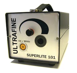 The Superlite 100 from Ultrafine Technology takes advantage of breakthroughs in lamp technology to produce greatly increased output. The Superlite 100 from Ultrafine Technology takes advantage of breakthroughs in lamp technology to produce greatly increased output.