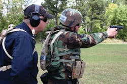 The physical mechanics are only 10 percent of gunfighting, 90 percent is mental. The physical mechanics are only 10 percent of gunfighting, 90 percent is mental.