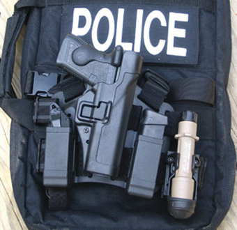 The BLACKHAWK SERPA holster platform was specifically designed to allow for mounting accessories.