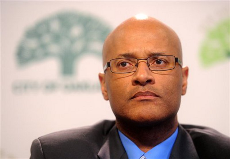 Oakland Police Chief Howard Jordan fields questions during a news conference.