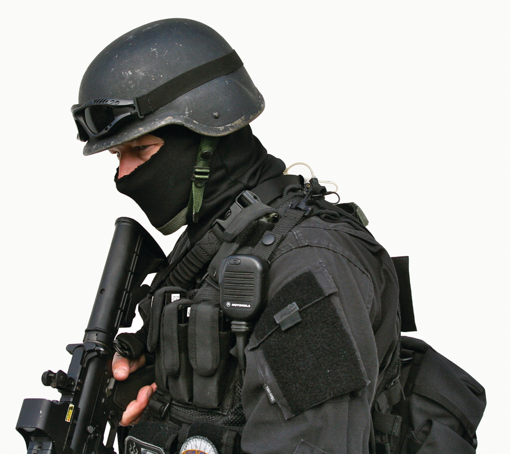 Officerwearingwalkiecliptactic 10445906