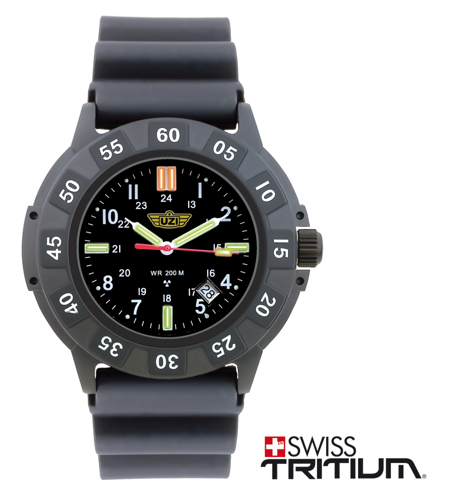 Flexible diver's style rubber strap