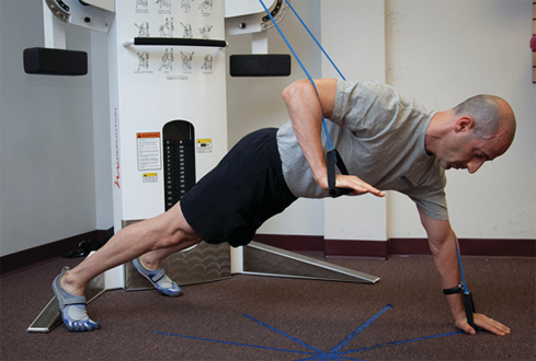 Prone Chest Press / Plank