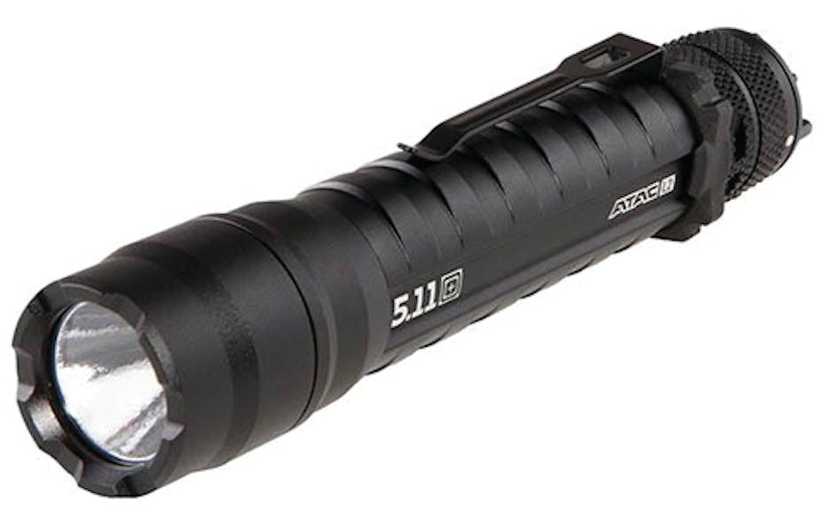 The 5.11 Tactical ATAC L2 6V light fits the hand well and has a user-friendly end-cap switch.