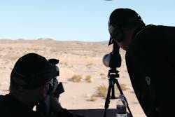About 20 miles from SHOT Show exhibit hall at Boulder City Rifle Club, range-goers zero in on new firearms and accessories, such as sights. About 20 miles from SHOT Show exhibit hall at Boulder City Rifle Club, range-goers zero in on new firearms and accessories, such as sights.