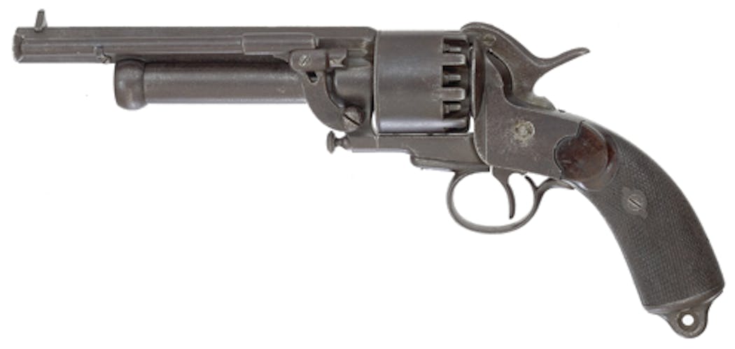 The LeMat revolver: a &apos;grape shot&apos; barrel in the middle.