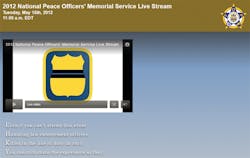 Officer.com is proud to live stream the Peace Officers Memorial on Tuesday, May 15th starting at 11 a.m. eastern.
