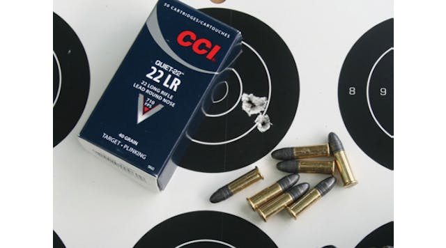 The new Quiet-22&trade; rimfire ammunition from CCI is accurate with a hushed report.
