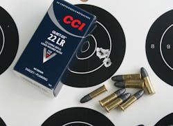 The new Quiet-22™ rimfire ammunition from CCI is accurate with a hushed report. The new Quiet-22™ rimfire ammunition from CCI is accurate with a hushed report.