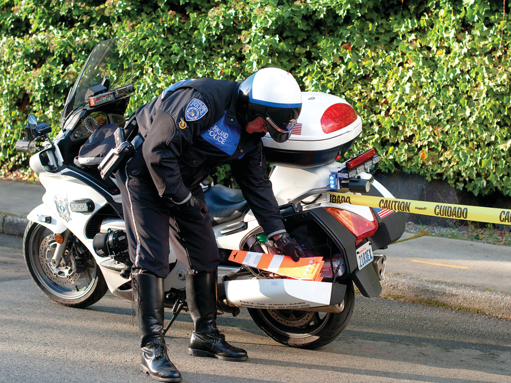 The DisposaCone is compact for easy storage.