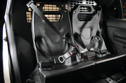 Ford Police Interceptor Utility: w/wo Rear Screen (Custom Lasercut 14-gauge steel); w/wo Wiring Channel Adaptation