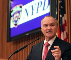 In this Jan. 27, 2012 file photo, NYPD Commissioner Raymond Kelly gestures during a news conference in New York. In this Jan. 27, 2012 file photo, NYPD Commissioner Raymond Kelly gestures during a news conference in New York.
