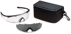 The Aegis ARC Compact Eyeshield Field Kit now offers a sleek new lens shape, two frame sizes, and serialized lenses on top of the highest level of ballistic impact protection. The Aegis ARC Compact Eyeshield Field Kit now offers a sleek new lens shape, two frame sizes, and serialized lenses on top of the highest level of ballistic impact protection.