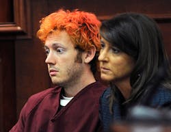 In this Monday, July 23, 2012 file photo, James Holmes, accused of killing 12 people in Friday's shooting rampage in an Aurora, Colo., movie theater, appears in Arapahoe County District Court with defense attorney Tamara Brady in Centennial, Colo. With their anger and tears stirred by the sight of Holmes in a courtroom with red hair and glassy eyes, the families of those killed in the Colorado theater massacre now must go home to plan their final goodbyes. In this Monday, July 23, 2012 file photo, James Holmes, accused of killing 12 people in Friday's shooting rampage in an Aurora, Colo., movie theater, appears in Arapahoe County District Court with defense attorney Tamara Brady in Centennial, Colo. With their anger and tears stirred by the sight of Holmes in a courtroom with red hair and glassy eyes, the families of those killed in the Colorado theater massacre now must go home to plan their final goodbyes.