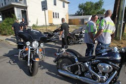 Motorcycles are removed from the clubhouse area of the Outlaws Motorcycle Gang in Indianapolis Wednesday July 11, 2012, after federal and local law enforcement officers raided Indianapolis and Fort Wayne sites Wednesday that are tied to the Outlaws motorcycle gang and rounded up members to face charges that remained sealed. Motorcycles are removed from the clubhouse area of the Outlaws Motorcycle Gang in Indianapolis Wednesday July 11, 2012, after federal and local law enforcement officers raided Indianapolis and Fort Wayne sites Wednesday that are tied to the Outlaws motorcycle gang and rounded up members to face charges that remained sealed.