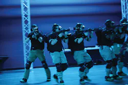 VIRTSIM(TM), the virtual reality technology by Raytheon Company and Motion Reality Inc., provides a variety of realistic environments that improve training for law enforcement. (PRNewsFoto/Raytheon Company, Motion Reality Inc.)