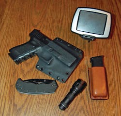 Your travel Every Day Carry (EDC): gun, spare mag, knife, light, GPS Your travel Every Day Carry (EDC): gun, spare mag, knife, light, GPS