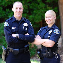 Officer Kris Kubasta and Officer Jenni Byrd