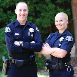 Officer Jenni Byrd and Officer Kris Kubasta of the San Jose (CA) Police Department