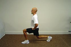 Split Squat in the forward/squated position.