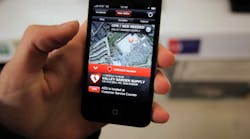 The free app notifies trained citizens of nearby cardiac emergencies and the location of the nearest AED. The free app notifies trained citizens of nearby cardiac emergencies and the location of the nearest AED.