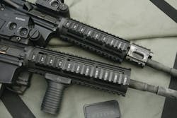 Nearly identical carbines from CMMG, Inc. in 9x19mm and .223 Remington. Nearly identical carbines from CMMG, Inc. in 9x19mm and .223 Remington.