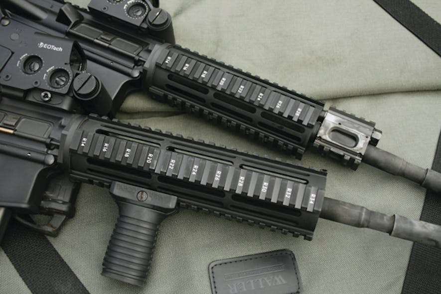 Nearly identical carbines from CMMG, Inc. in 9x19mm and .223 Remington.
