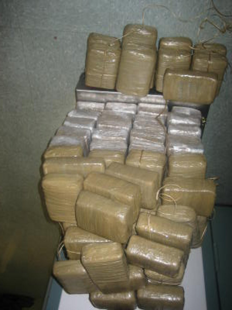 Border Patrol agents in the El Paso area seized more than 770 of pounds of marijuana during the New Year's Day holiday period