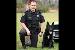Pasco County, Fla. Deputy Robert Wilkins lost his K-9 partner Lee on Jan. 21 after nearly eight years on the job together.