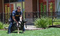 Galt, Calif. Police Officer Kevin Tonn, who was killed in the line of duty on Jan. 15, is seen with his K-9 partner Yaro.