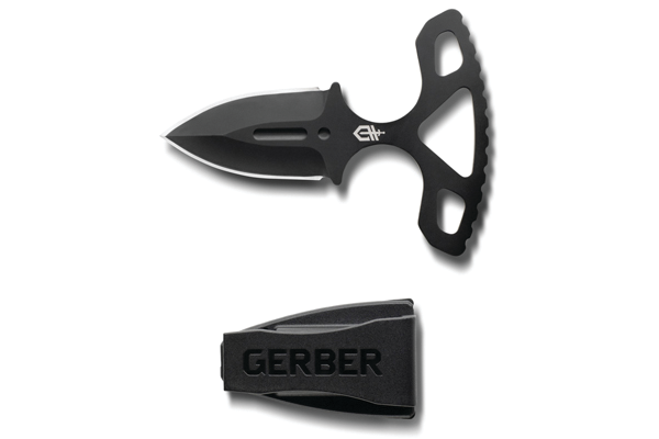 The Uppercut Punch Dagger shown out of sheath - which is easily attached to belt or boot.