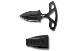 The Uppercut Punch Dagger shown out of sheath - which is easily attached to belt or boot. The Uppercut Punch Dagger shown out of sheath - which is easily attached to belt or boot.