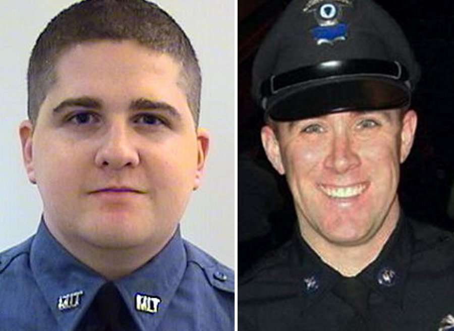 MIT Officer Sean Collier, left, and MBTA Officer Richard Donohue
