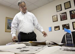 Paul Novack looks through boxes of files he has compiled in researching the 47-year-old kidnapping case of Danny Goldman, in his office in North Miami, Florida, on March 26. Paul Novack looks through boxes of files he has compiled in researching the 47-year-old kidnapping case of Danny Goldman, in his office in North Miami, Florida, on March 26.