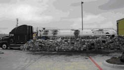 A Texas Highway Patrol trooper discovered 3.9 tons of marijuana in a tanker truck on April 2 in Corpus Christi. A Texas Highway Patrol trooper discovered 3.9 tons of marijuana in a tanker truck on April 2 in Corpus Christi.