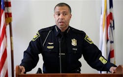 Cincinnati Police Chief James Craig announces he has accepted the same position for the city of Detroit during a news conference on May 14 in Cincinnati.