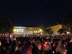 The names of 321 fallen officers were dedicated on the walls of the National Law Enforcement Officers Memorial in Washington, D.C. during the 25th Annual Candlelight Vigil on May 13. (National Law Enforcement Officers Memorial Fund) The names of 321 fallen officers were dedicated on the walls of the National Law Enforcement Officers Memorial in Washington, D.C. during the 25th Annual Candlelight Vigil on May 13. (National Law Enforcement Officers Memorial Fund)
