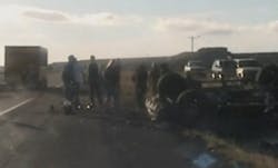 New Mexico State Police Officer Steven Nunez and four bystanders lifted a car off of a pinned girl near Grant, N.M. on May 8.