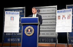 Ronald Hosko, Assistant Director of the Criminal Investigative Division, announces the new fugitives during a press conference at the Newseum in Washington, D.C. on June 17.