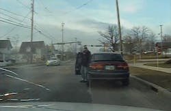 Dashcam video shows the subject firing 37 rounds at the officers. Dashcam video shows the subject firing 37 rounds at the officers.