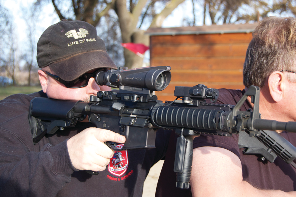 For multi-officer, multi firing line training, suppressors should be used liberally. Simulate first, or use training munitions, or both. When training for &ldquo;stacking&rdquo; officers should practice offsetting their &ldquo;stack.&rdquo; This avoids startling the standing officer when the kneeling officer in front shifts their position or stands up suddenly.