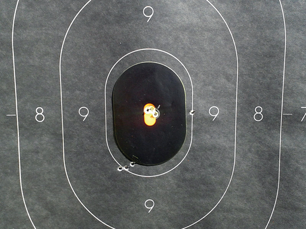 A sub-1/2-MOA group at 100 yards