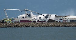 A fire truck sprays water on Asiana Flight 214 after it crashed at San Francisco International Airport on July 6. A fire truck sprays water on Asiana Flight 214 after it crashed at San Francisco International Airport on July 6.