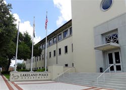 Tthe exterior of the Lakeland Police Department building is shown in downtown Lakeland, Fla.