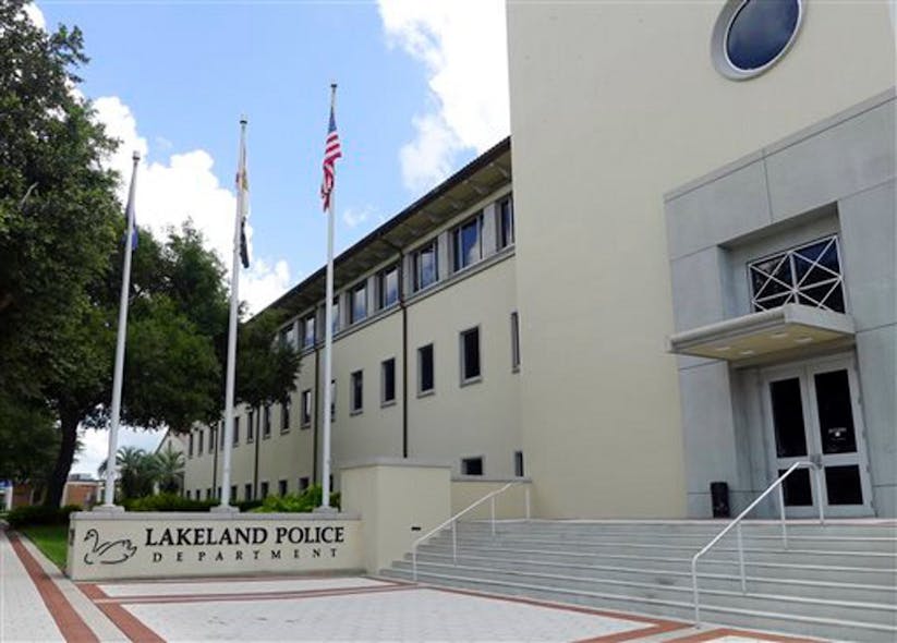 Tthe exterior of the Lakeland Police Department building is shown in downtown Lakeland, Fla.